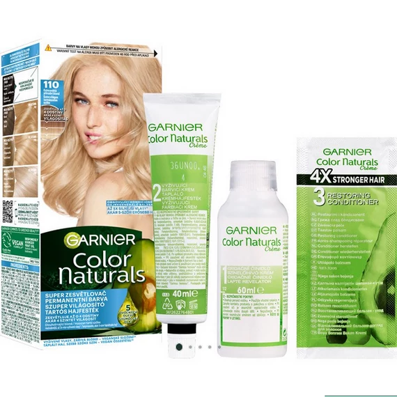 GARNIER Color Naturals tartós hajfesték - 110 Extra világos természetes szőke