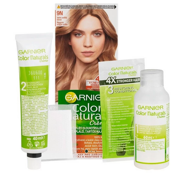 GARNIER Color Naturals tartós hajfesték - 9.1 Nagyon világos hamvas szőke