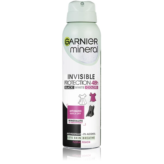 GARNIER DEO SPRAY 150ML INVISIBLE BLACK&WHITE