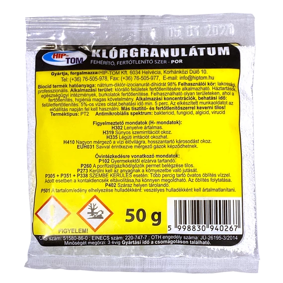 XHYPO POR KLÓRGRANULÁTUM 50GR /HIP-TOM/