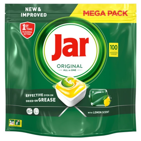 Jar Mosogató Kapszula 100 mosás 100 db All in One Lemon