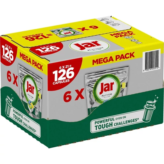 Jar Platinum 126db mosogató kapszula (6x21db)