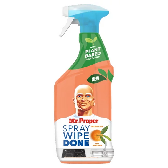 Mr Proper Peps Mandarin Spray Wipe Done szórófejes zsírtalanító tisztítószer 800 ml