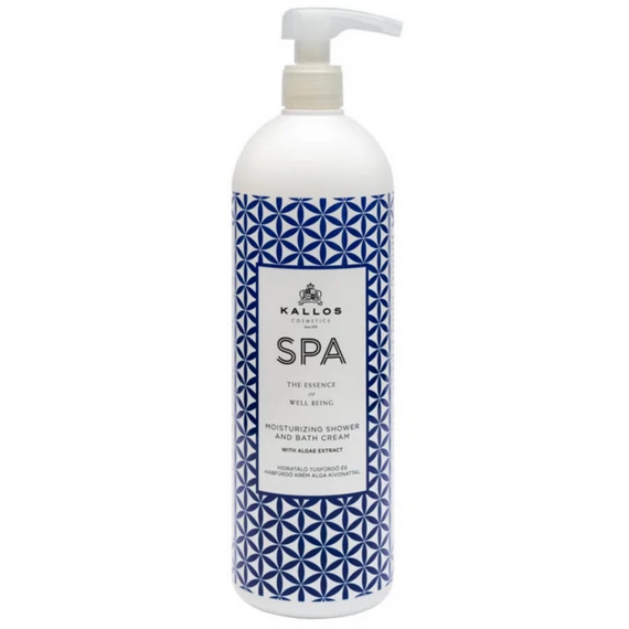 Kallos Spa Hidratáló tusfürdő és habfürdő alga kivonattal 1000 ml