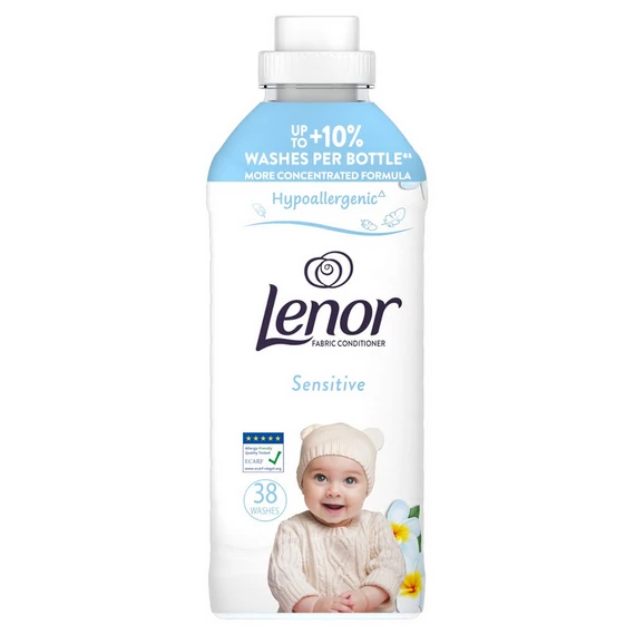 Lenor 798 ml Textilöblítő 38 Mosáshoz, Sensitive