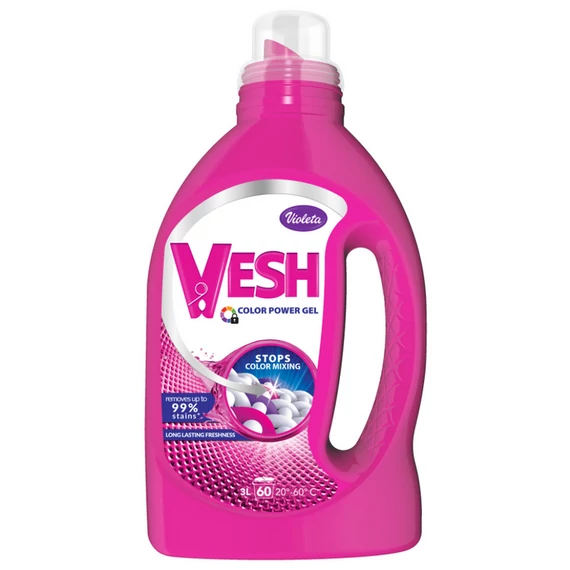 VIOLETA VESH Mosógél 3 L - Színes (60 mosás)