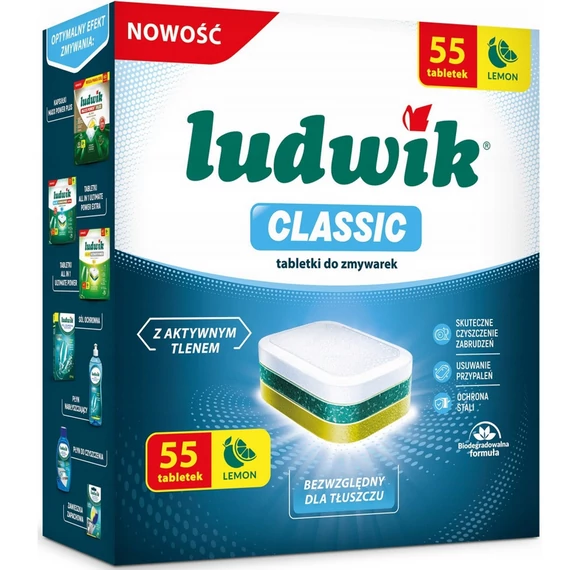 LUDWIK Classic mosogatógép tabletta 55 db