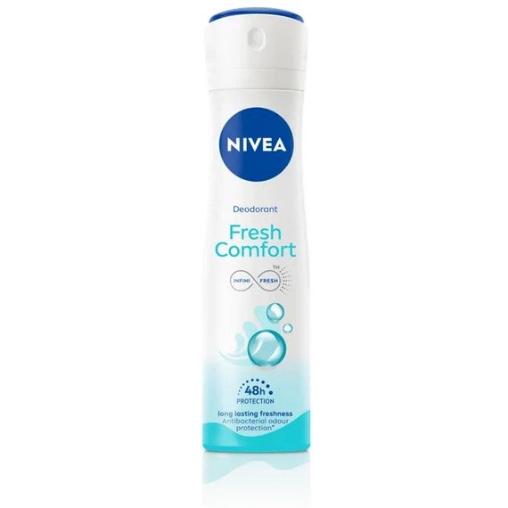 NIVEA Deo Spray 150 ml Fresh Comfort Izzadásgátló 0% Aluminium Salts