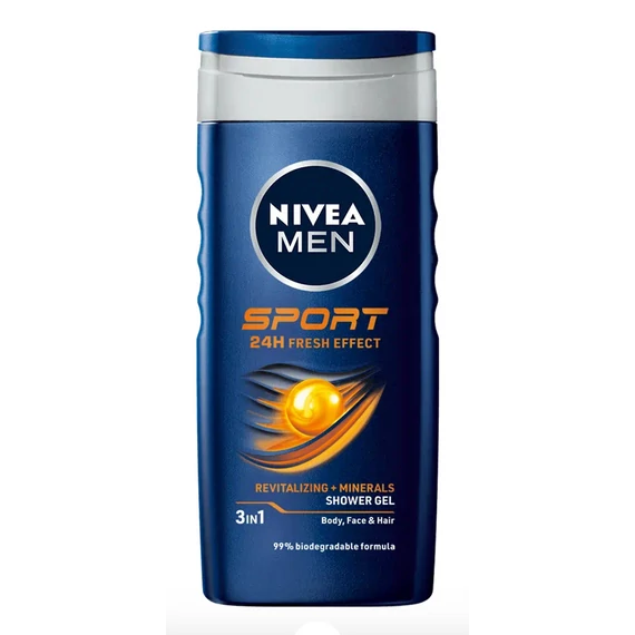 NIVEA Men Tusfürdő 250 ml Sport