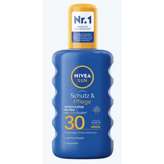 Nivea Sun Sunscreen Naptej Spray 200ml Protection&Care SPF30 
