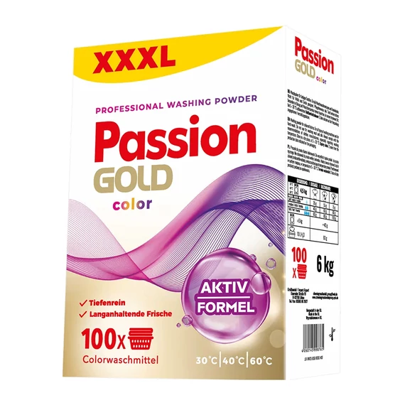 PASSION GOLD 6 KG MOSÓPOR /100WL/ COLOR DOBOZOS