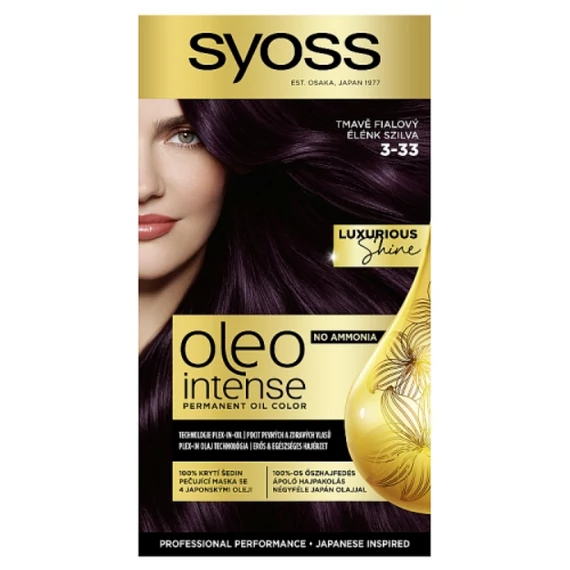 Syoss Oleo Intense tartós hajfesték 3-33 Élénk szilva