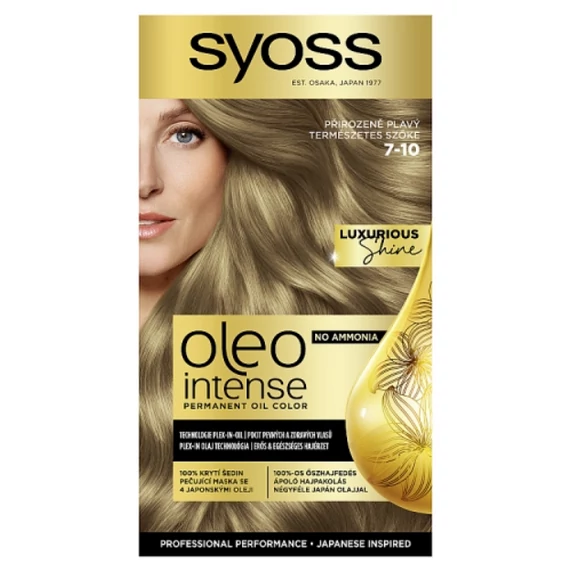 Syoss Oleo Intense tartós hajfesték 7-10 Természetes szőke
