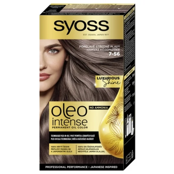 Syoss Oleo Intense tartós hajfesték 7-56 hamvas középszőke