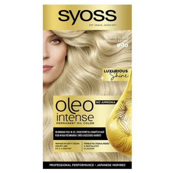 Syoss Oleo Intense tartós hajfesték 9-10 Ragyogó szőke