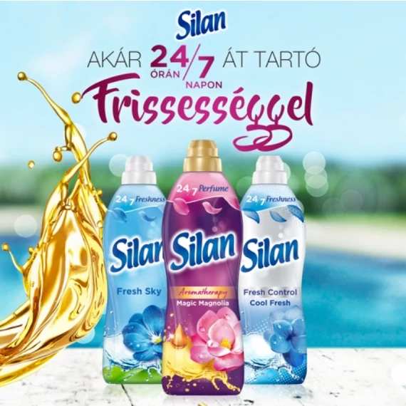 Silan 1364 ml Magic Magnolia öblítő 62 mosás