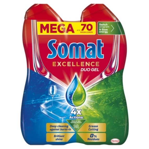 Somat Excellence mosogatógél 70 mosogatás 2 x 630 ml
