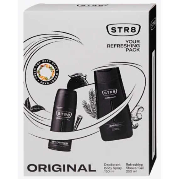 STR8 AJÁNDÉKCSOMAG DEO 150ML+TUSFÜRDŐ 250ML ORIGINAL