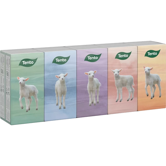 Tento Natural Soft Papír Zsebkendő 3 rétegű 10 x 10 db 