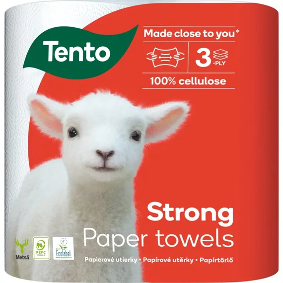 Tento Extra Strong Papírtörlő 3 rétegű 2 tekercs / 2 x 70 lap
