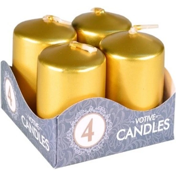 ADVENTI GYERTYA 4DB ARANY 40X60MM 210GR