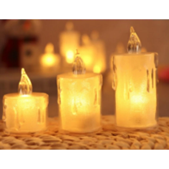 LED GYERTYA NAGY MELEG FÉNNYEL MÉRET: 3,8 X7,8 CG