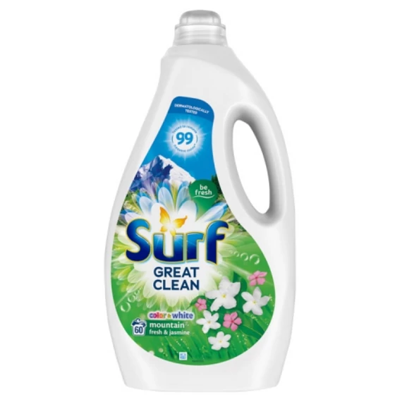 SURF Mountain Fresh & Jasmine mosógél 60 mosás 3 l