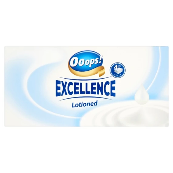 Ooops! Excellence Lotioned papír zsebkendő 4 rétegű 80 db