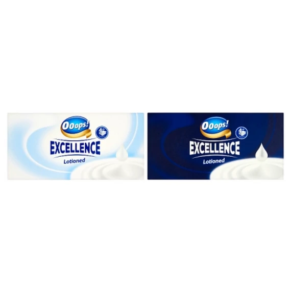 Ooops! Excellence Lotioned papír zsebkendő 4 rétegű 80 db