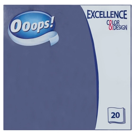 Ooops! Excellence Color & Design szalvéta 3 rétegű 20 db SZÍNES 33 x 33 cm