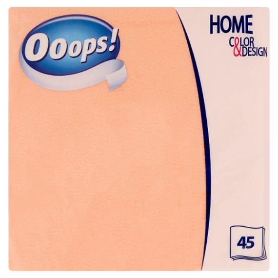 Ooops! Home Color&Desing szalvéta 1 rétegű 45 db /SZÍNES/ 33 x 33 cm