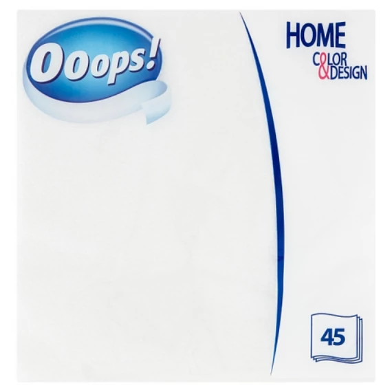 Ooops! Home Color&Desing szalvéta 1 rétegű 45 db /SZÍNES/ 33 x 33 cm