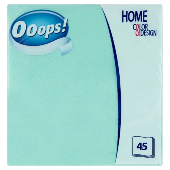Ooops! Home Color&Desing szalvéta 1 rétegű 45 db /SZÍNES/ 33 x 33 cm