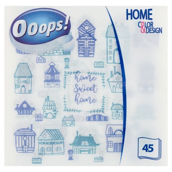 Ooops! Home Color&Design szalvéta 1 rétegű 45 db 33 x 33 cm