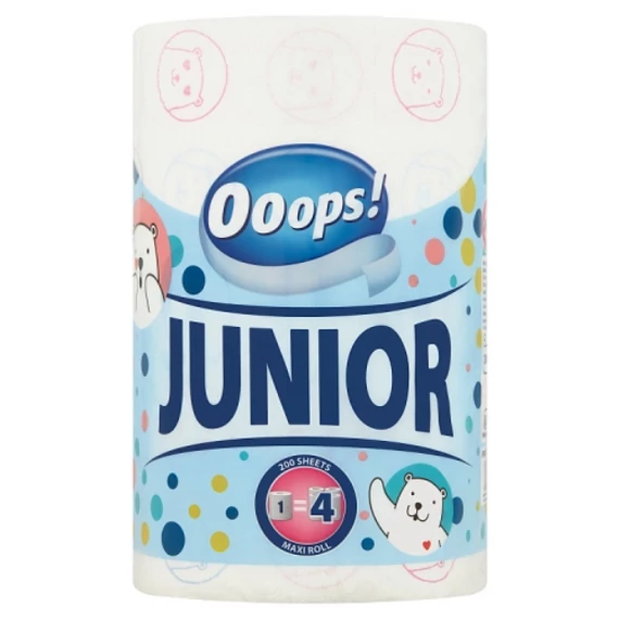 Ooops! Junior háztartási papírtörlő 2 rétegű 1 tekercs