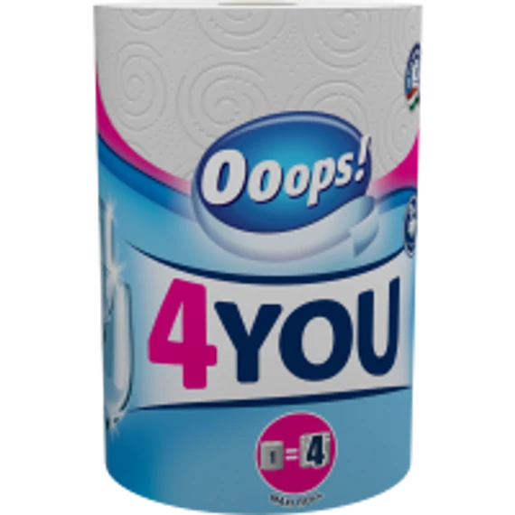 Ooops! 4You Háztartási papírtörlő 2 rétegű 1 tekercs