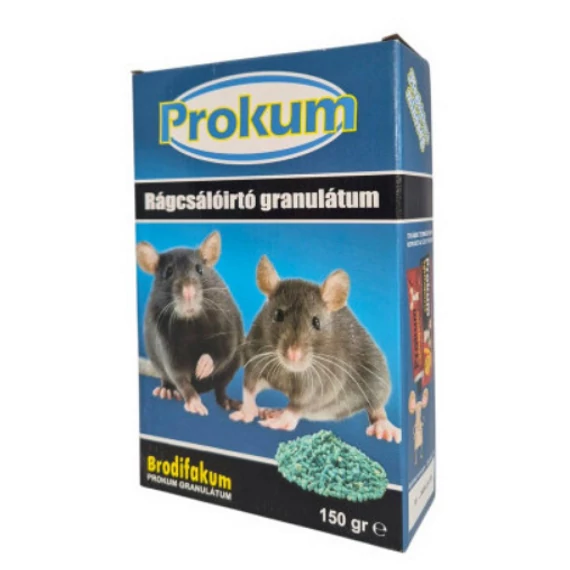 PROKUM Rágcsálóirtó Granulátum 25ppm 150 g (3x50g)