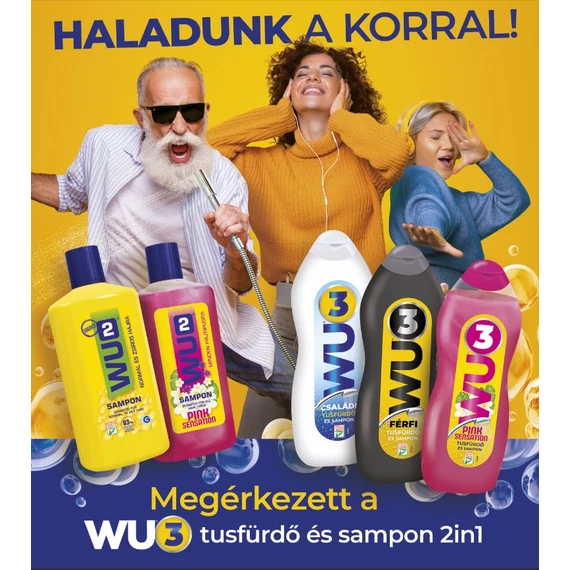 WU3 Tusfürdő és Sampon 850 ml Pink Sensation