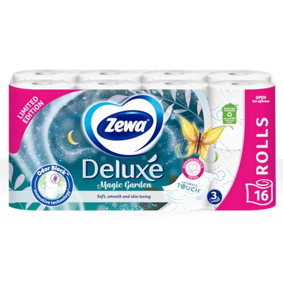 Zewa Deluxe 16 Tekercs 3 Rétegű Toalettpapír Magic Garden  