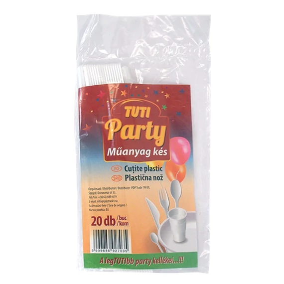Party műanyag evőkés 20 db-os újrahasználható