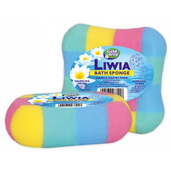 WIKA Liwia fürdőszivacs (színes kockás)