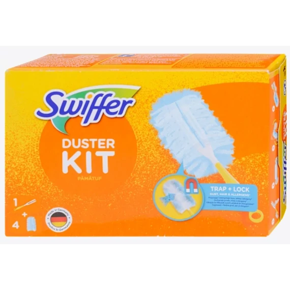 Swiffer Portörlő készlet kezdőszett Standard Duster Kit, 1 db rövid nyél + 4 db utántöltő