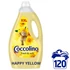 Coccolino 3000 ml 120 mosás Fresh & Soft Happy Yellow Öblítőkoncentrátum 